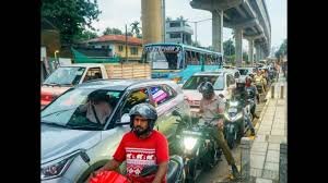 Aroor Elevated Highway Traffic Jam