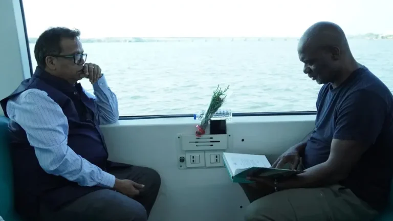 Ben Johnson Kochi Water Metro Visit