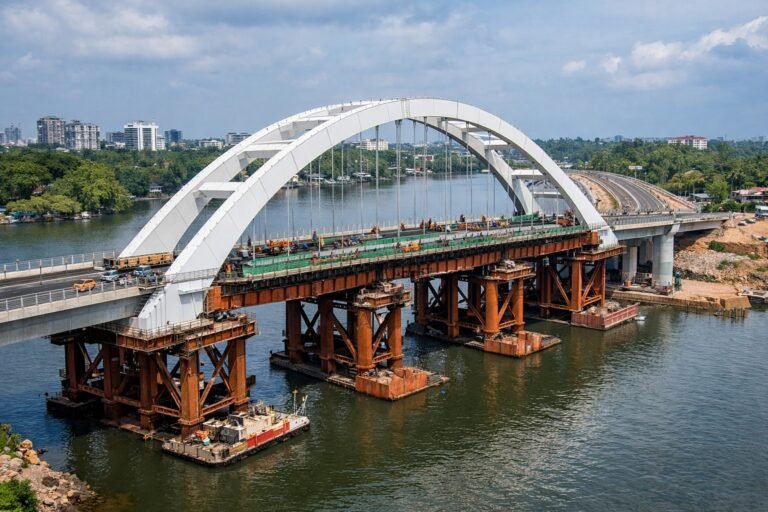 Chilavannoor Bund Bridge Construction