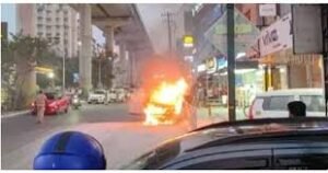 Kalamassery Car Fire