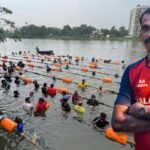 Periyar River Swimming Crossing